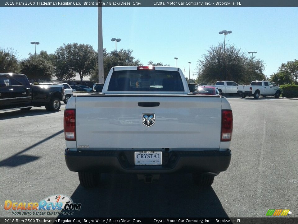 2018 Ram 2500 Tradesman Regular Cab Bright White / Black/Diesel Gray Photo #4