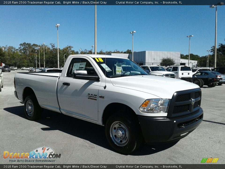 2018 Ram 2500 Tradesman Regular Cab Bright White / Black/Diesel Gray Photo #7