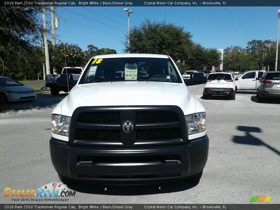 2018 Ram 2500 Tradesman Regular Cab Bright White / Black/Diesel Gray Photo #8