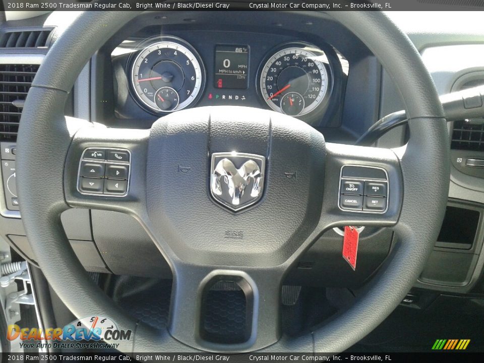 2018 Ram 2500 Tradesman Regular Cab Bright White / Black/Diesel Gray Photo #14