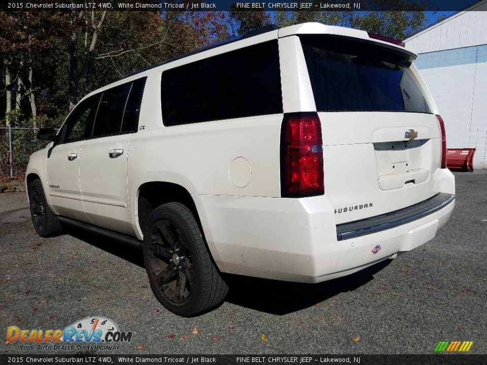 2015 Chevrolet Suburban LTZ 4WD White Diamond Tricoat / Jet Black Photo #2