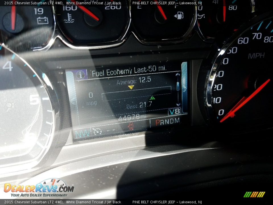 2015 Chevrolet Suburban LTZ 4WD White Diamond Tricoat / Jet Black Photo #5