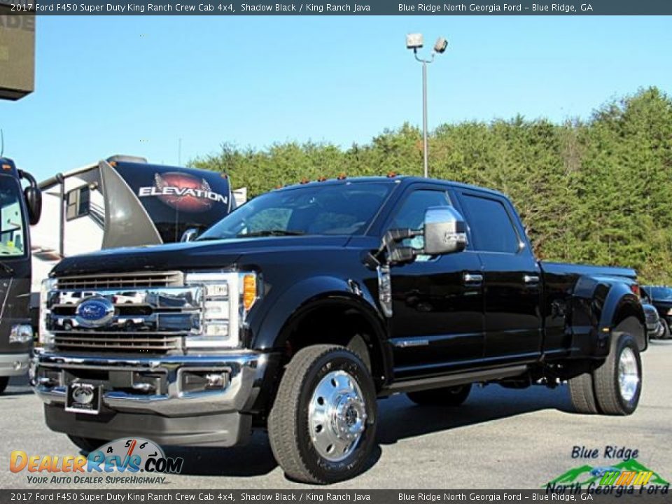 2017 Ford F450 Super Duty King Ranch Crew Cab 4x4 Shadow Black / King Ranch Java Photo #1