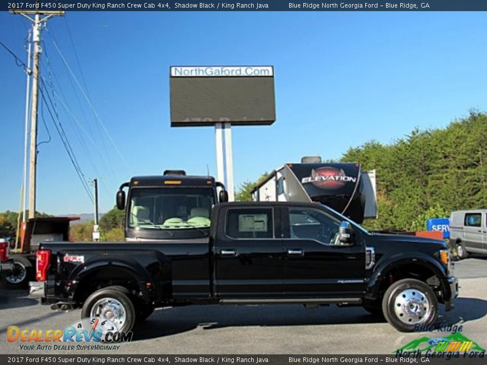 2017 Ford F450 Super Duty King Ranch Crew Cab 4x4 Shadow Black / King Ranch Java Photo #6