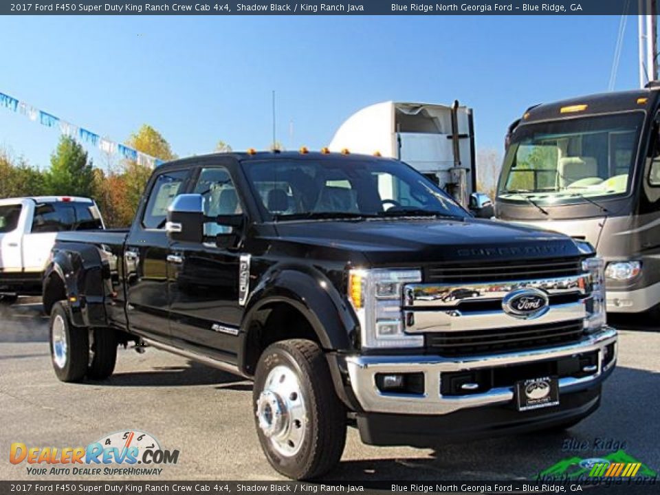 2017 Ford F450 Super Duty King Ranch Crew Cab 4x4 Shadow Black / King Ranch Java Photo #7