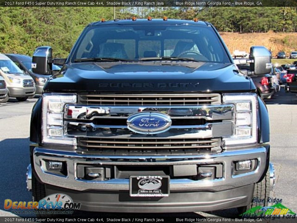 2017 Ford F450 Super Duty King Ranch Crew Cab 4x4 Shadow Black / King Ranch Java Photo #8