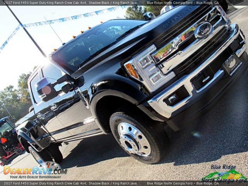 2017 Ford F450 Super Duty King Ranch Crew Cab 4x4 Shadow Black / King Ranch Java Photo #34