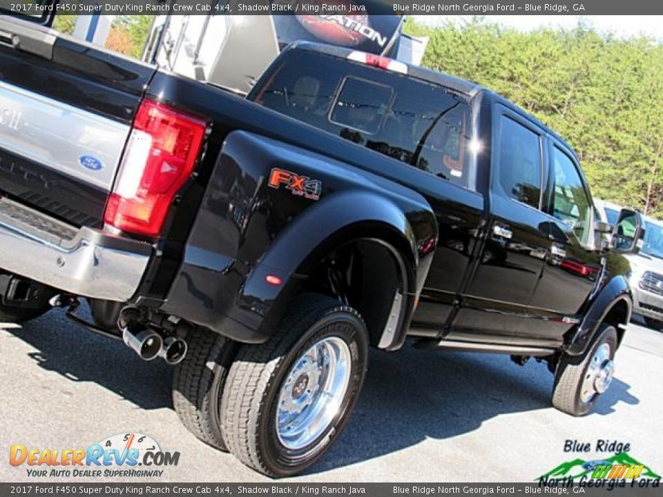 2017 Ford F450 Super Duty King Ranch Crew Cab 4x4 Shadow Black / King Ranch Java Photo #35