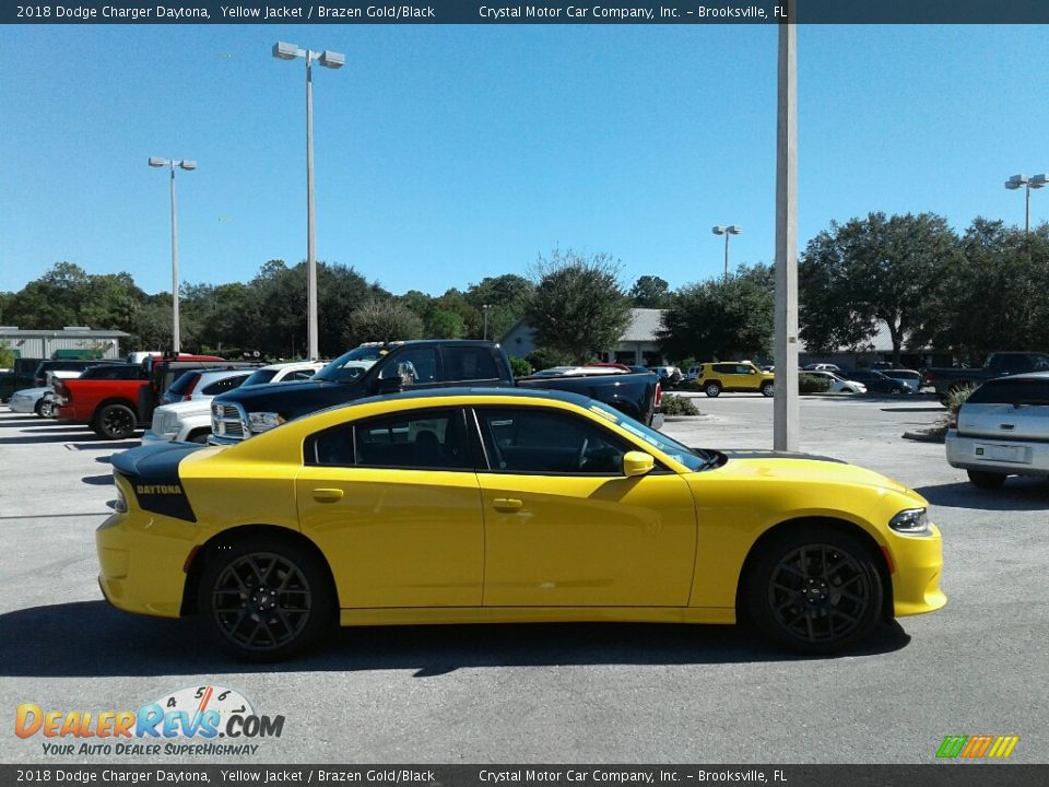 2018 Dodge Charger Daytona Yellow Jacket / Brazen Gold/Black Photo #6