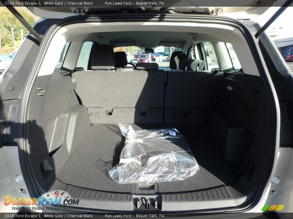 2018 Ford Escape S White Gold / Charcoal Black Photo #4
