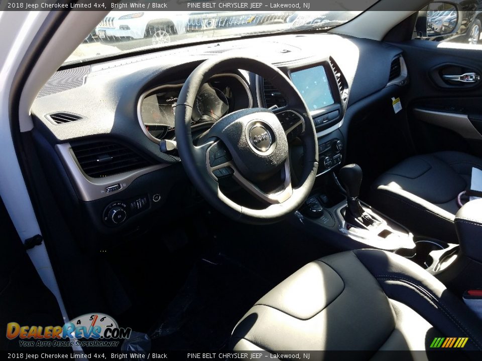 2018 Jeep Cherokee Limited 4x4 Bright White / Black Photo #7