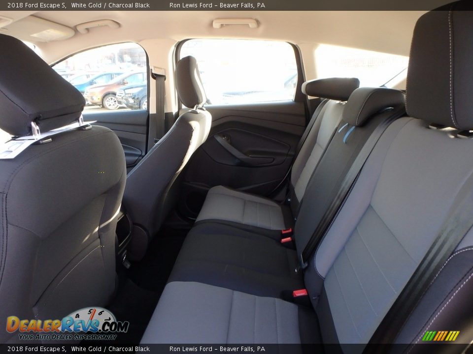 2018 Ford Escape S White Gold / Charcoal Black Photo #12