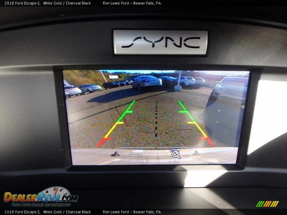 2018 Ford Escape S White Gold / Charcoal Black Photo #20
