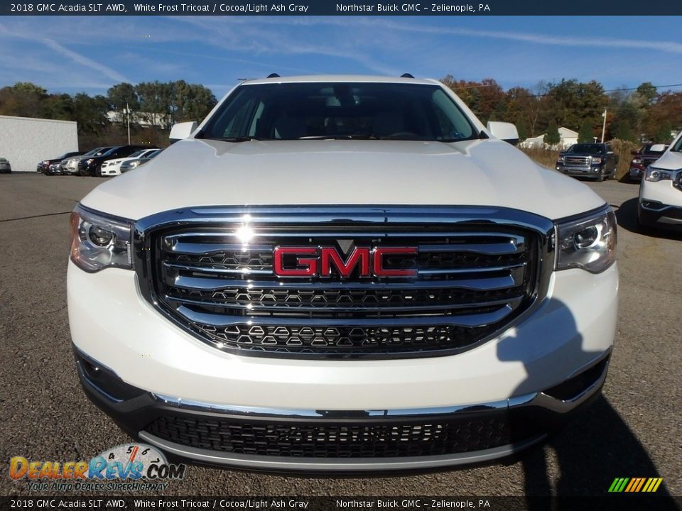 2018 GMC Acadia SLT AWD White Frost Tricoat / Cocoa/Light Ash Gray Photo #2