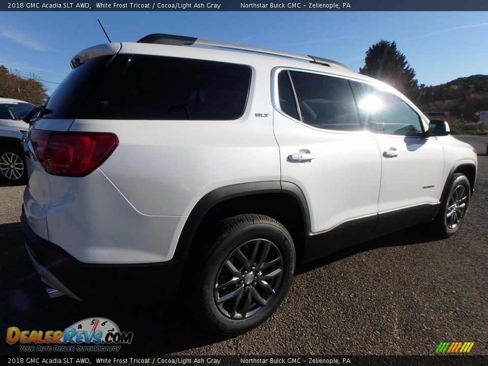 2018 GMC Acadia SLT AWD White Frost Tricoat / Cocoa/Light Ash Gray Photo #5