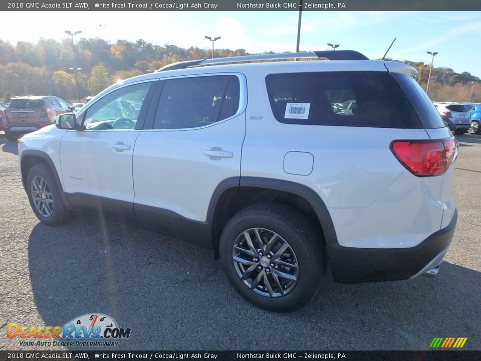 2018 GMC Acadia SLT AWD White Frost Tricoat / Cocoa/Light Ash Gray Photo #7