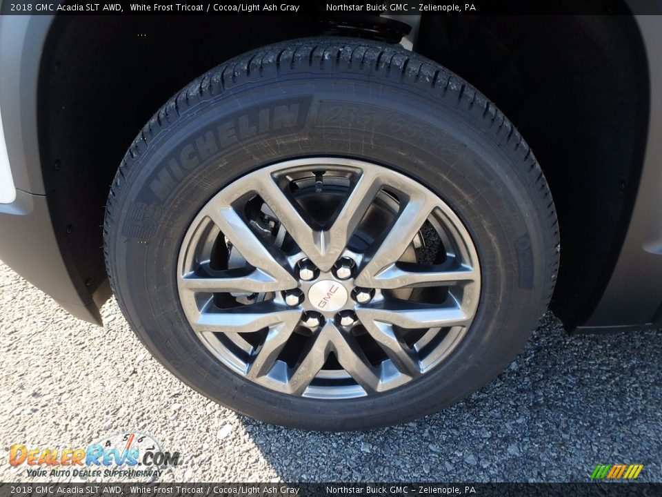 2018 GMC Acadia SLT AWD White Frost Tricoat / Cocoa/Light Ash Gray Photo #9