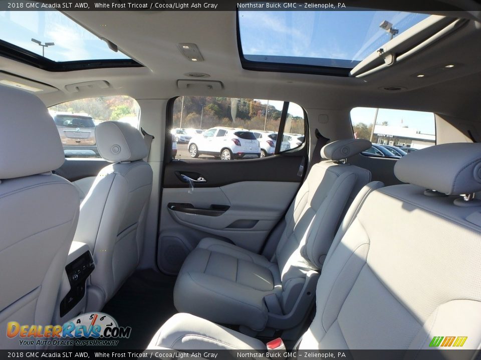 2018 GMC Acadia SLT AWD White Frost Tricoat / Cocoa/Light Ash Gray Photo #11