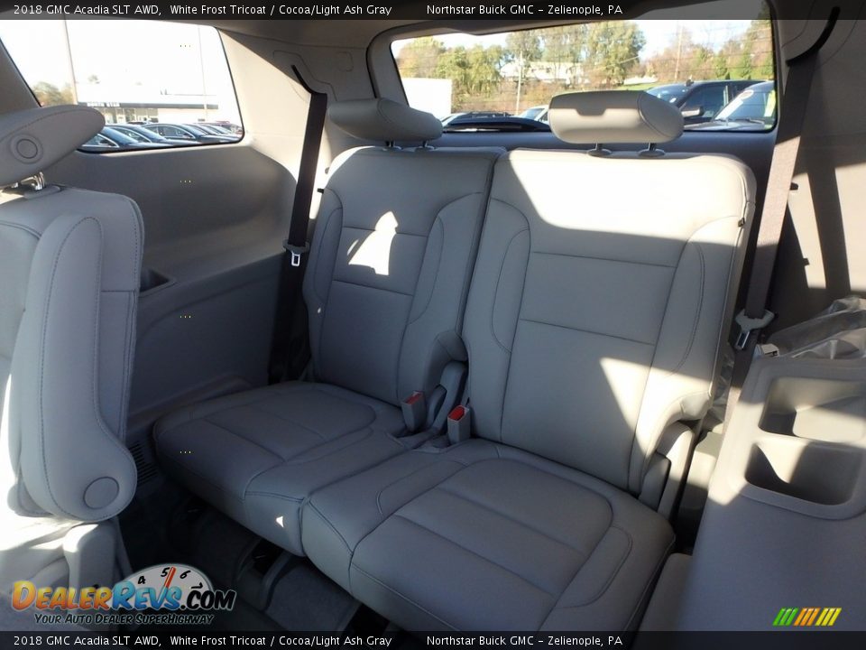 2018 GMC Acadia SLT AWD White Frost Tricoat / Cocoa/Light Ash Gray Photo #12