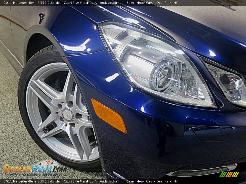2011 Mercedes-Benz E 350 Cabriolet Capri Blue Metallic / Almond/Mocha Photo #6