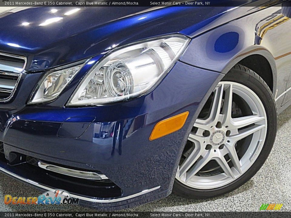 2011 Mercedes-Benz E 350 Cabriolet Capri Blue Metallic / Almond/Mocha Photo #9