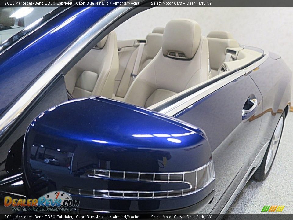 2011 Mercedes-Benz E 350 Cabriolet Capri Blue Metallic / Almond/Mocha Photo #12