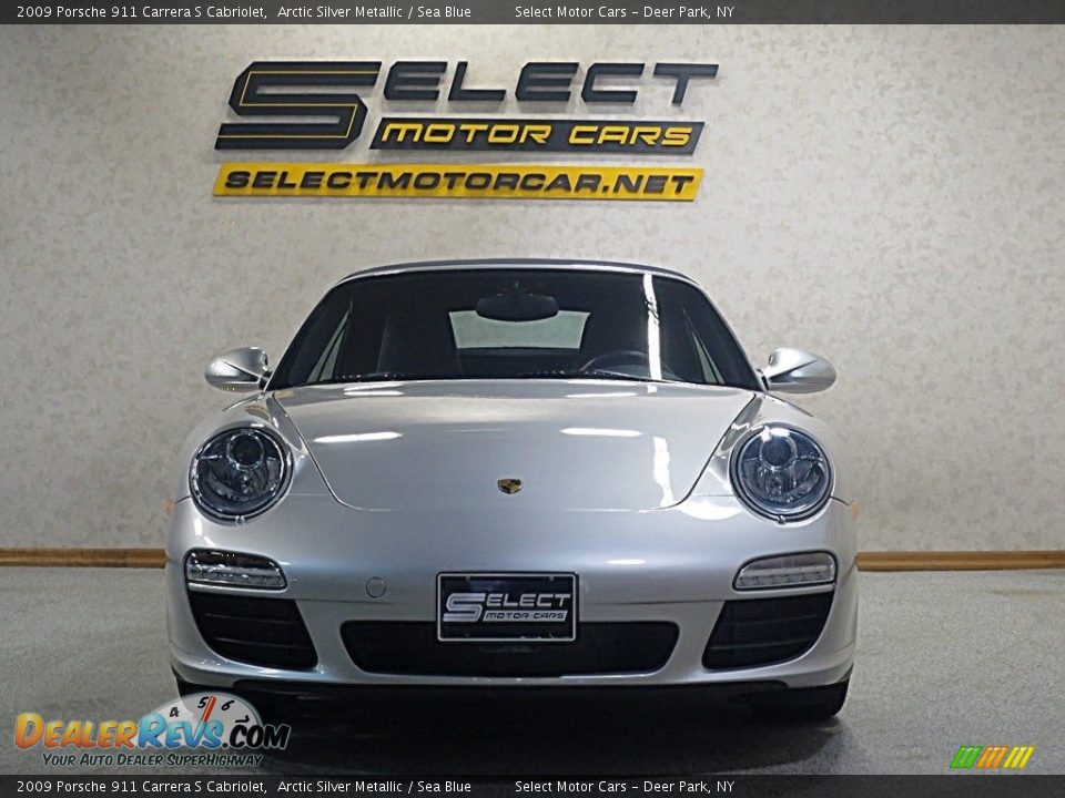 2009 Porsche 911 Carrera S Cabriolet Arctic Silver Metallic / Sea Blue Photo #2