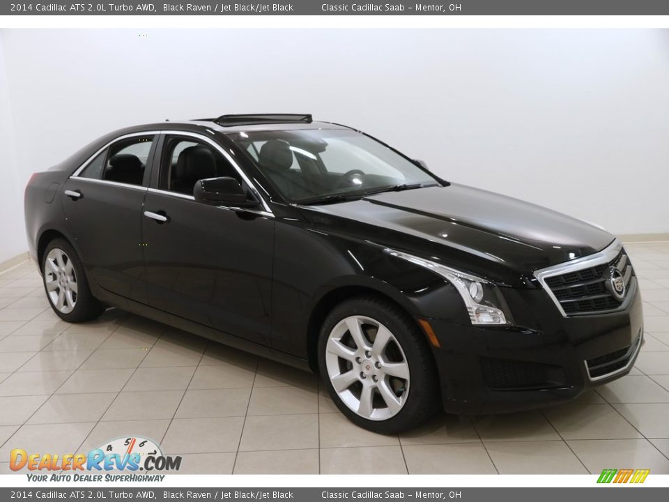 2014 Cadillac ATS 2.0L Turbo AWD Black Raven / Jet Black/Jet Black Photo #1
