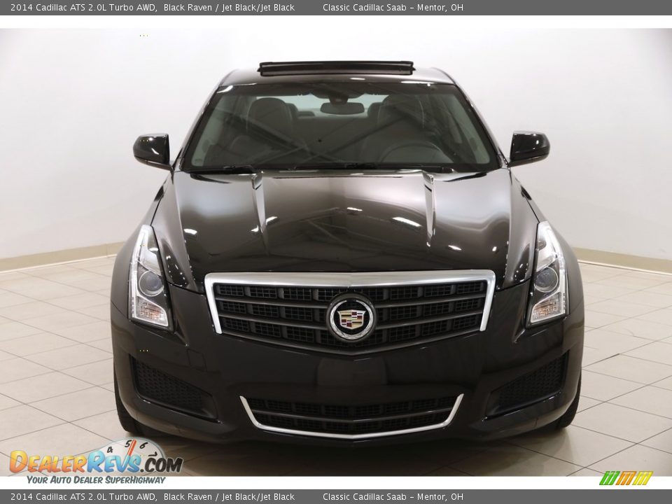 2014 Cadillac ATS 2.0L Turbo AWD Black Raven / Jet Black/Jet Black Photo #2