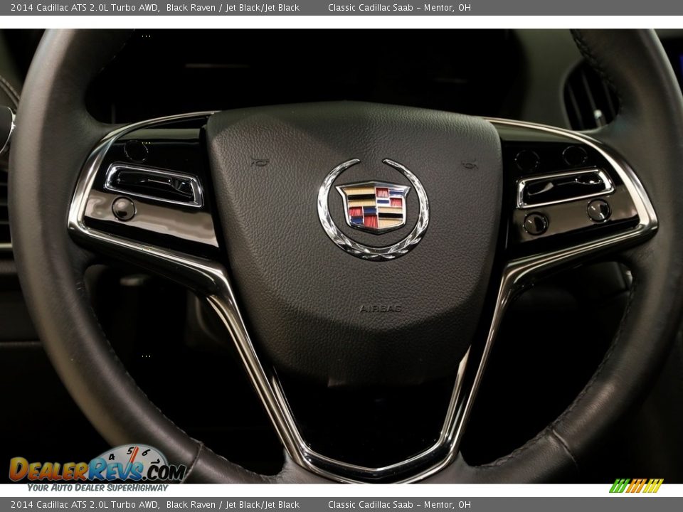 2014 Cadillac ATS 2.0L Turbo AWD Black Raven / Jet Black/Jet Black Photo #7