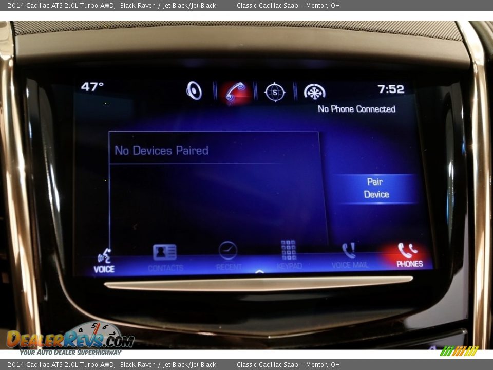 2014 Cadillac ATS 2.0L Turbo AWD Black Raven / Jet Black/Jet Black Photo #12