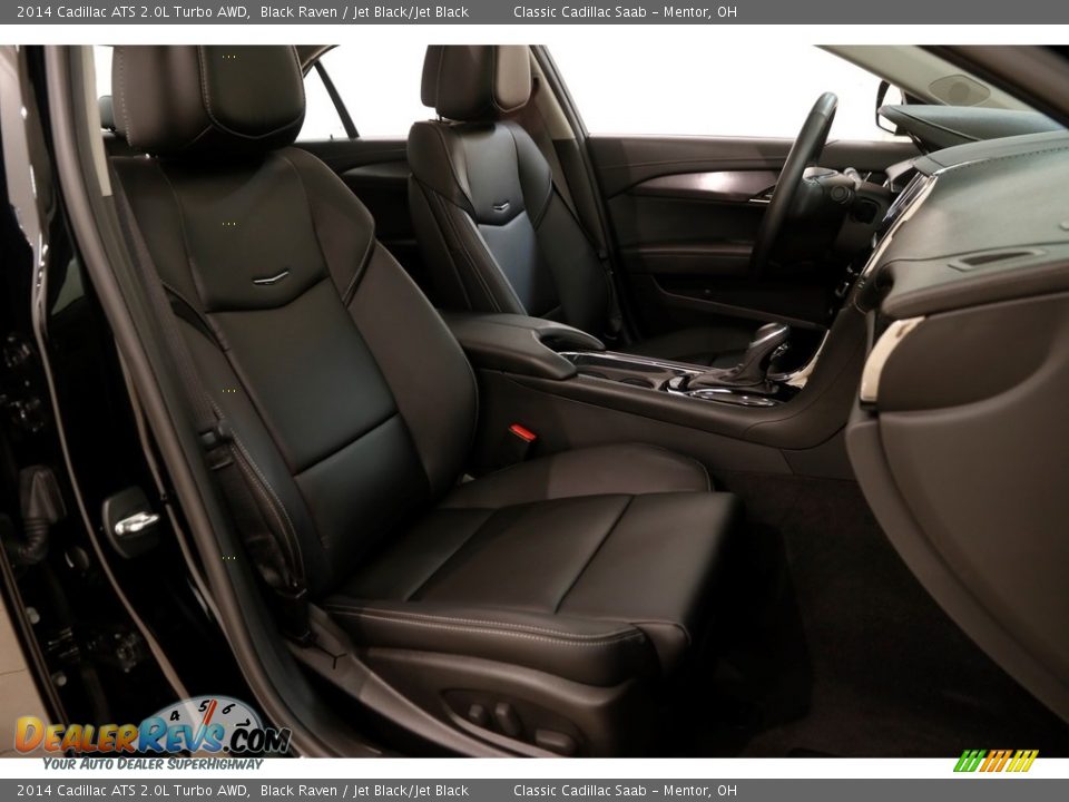 2014 Cadillac ATS 2.0L Turbo AWD Black Raven / Jet Black/Jet Black Photo #14