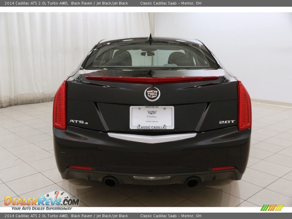2014 Cadillac ATS 2.0L Turbo AWD Black Raven / Jet Black/Jet Black Photo #17