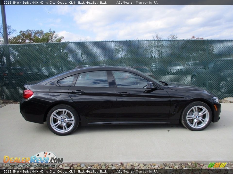 2018 BMW 4 Series 440i xDrive Gran Coupe Citrin Black Metallic / Black Photo #2