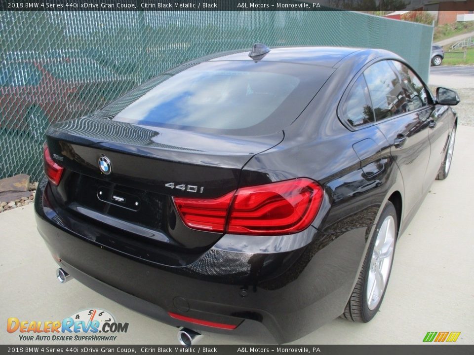 2018 BMW 4 Series 440i xDrive Gran Coupe Citrin Black Metallic / Black Photo #4