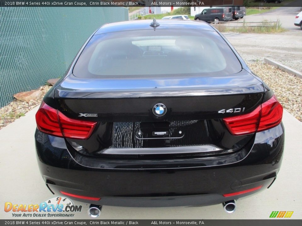 2018 BMW 4 Series 440i xDrive Gran Coupe Citrin Black Metallic / Black Photo #5