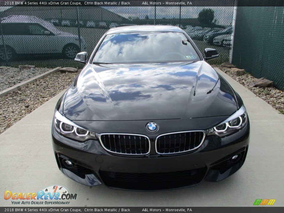 2018 BMW 4 Series 440i xDrive Gran Coupe Citrin Black Metallic / Black Photo #8