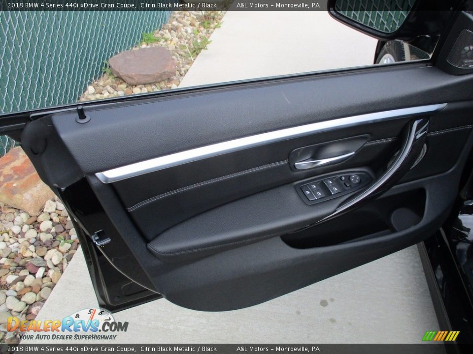 2018 BMW 4 Series 440i xDrive Gran Coupe Citrin Black Metallic / Black Photo #10