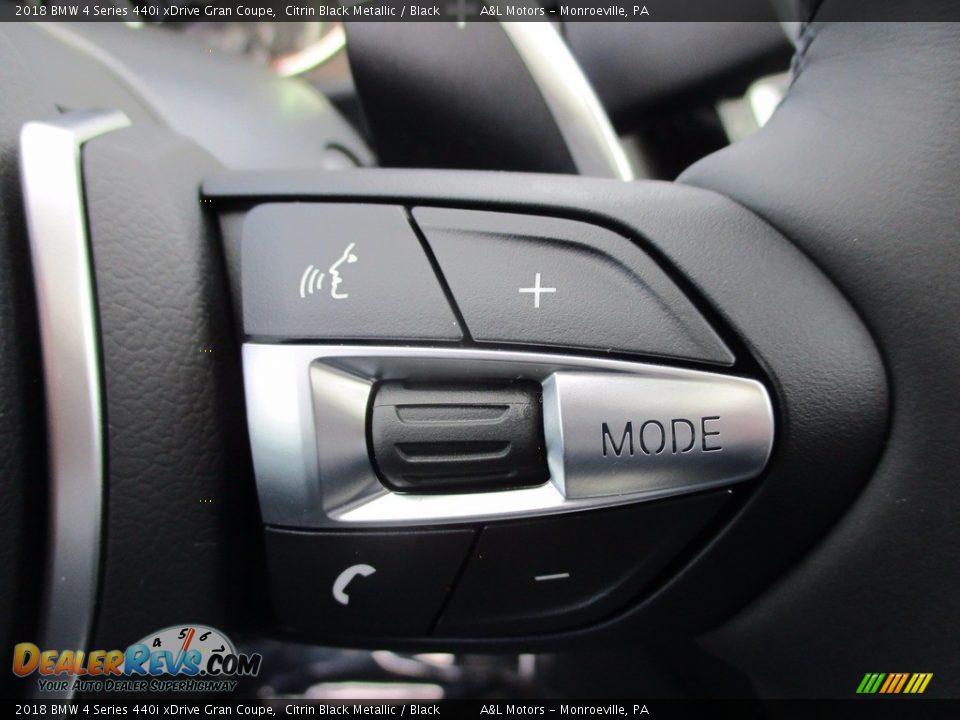 2018 BMW 4 Series 440i xDrive Gran Coupe Citrin Black Metallic / Black Photo #17