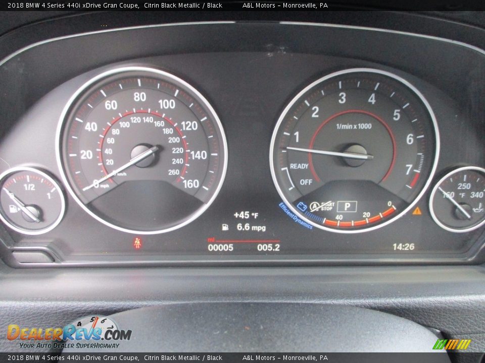 2018 BMW 4 Series 440i xDrive Gran Coupe Gauges Photo #20