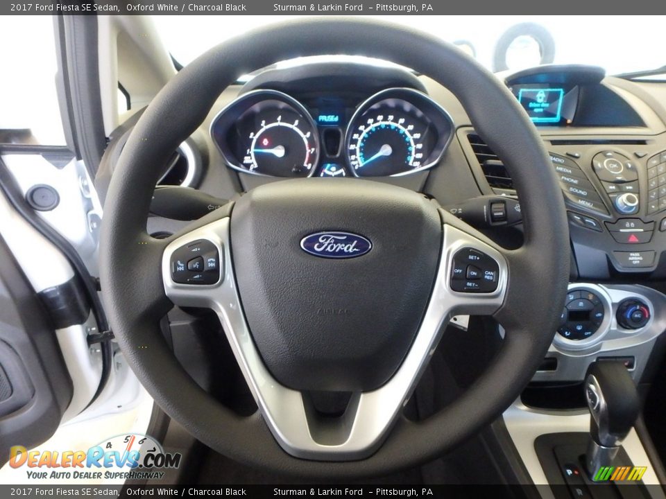 2017 Ford Fiesta SE Sedan Oxford White / Charcoal Black Photo #14