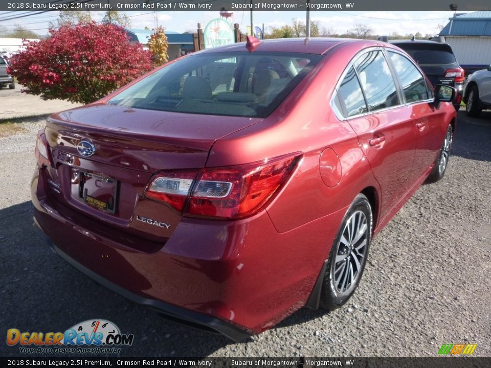 2018 Subaru Legacy 2.5i Premium Crimson Red Pearl / Warm Ivory Photo #4