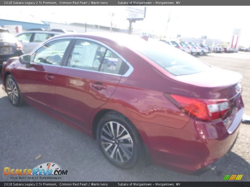 2018 Subaru Legacy 2.5i Premium Crimson Red Pearl / Warm Ivory Photo #6
