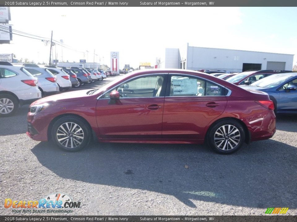 2018 Subaru Legacy 2.5i Premium Crimson Red Pearl / Warm Ivory Photo #7