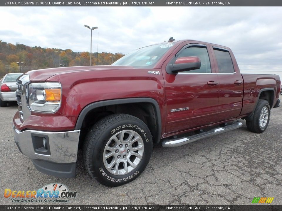 2014 GMC Sierra 1500 SLE Double Cab 4x4 Sonoma Red Metallic / Jet Black/Dark Ash Photo #1