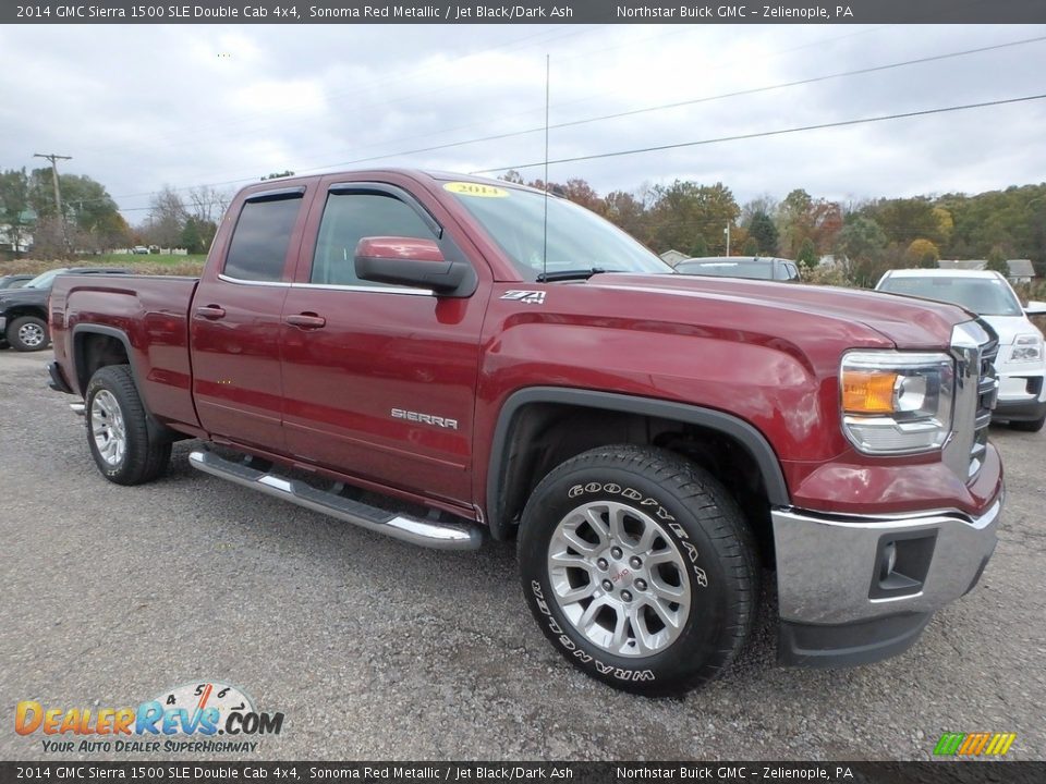 2014 GMC Sierra 1500 SLE Double Cab 4x4 Sonoma Red Metallic / Jet Black/Dark Ash Photo #4