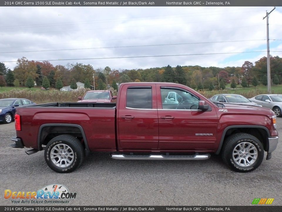 2014 GMC Sierra 1500 SLE Double Cab 4x4 Sonoma Red Metallic / Jet Black/Dark Ash Photo #5