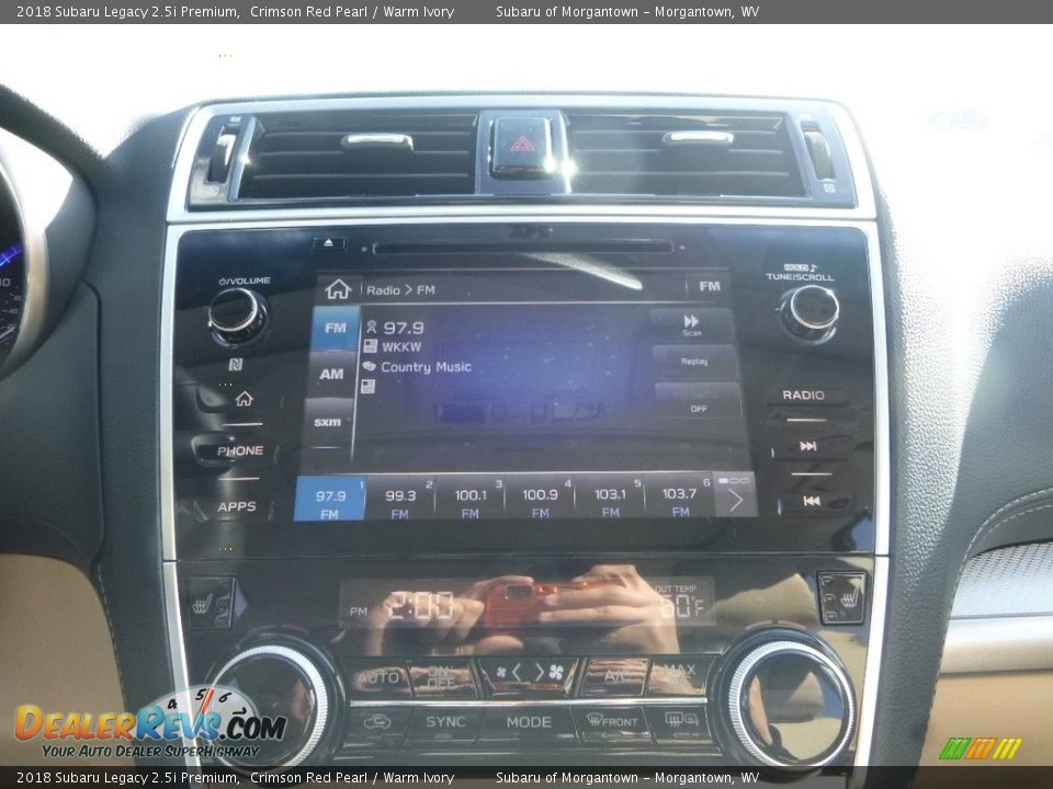 2018 Subaru Legacy 2.5i Premium Crimson Red Pearl / Warm Ivory Photo #18