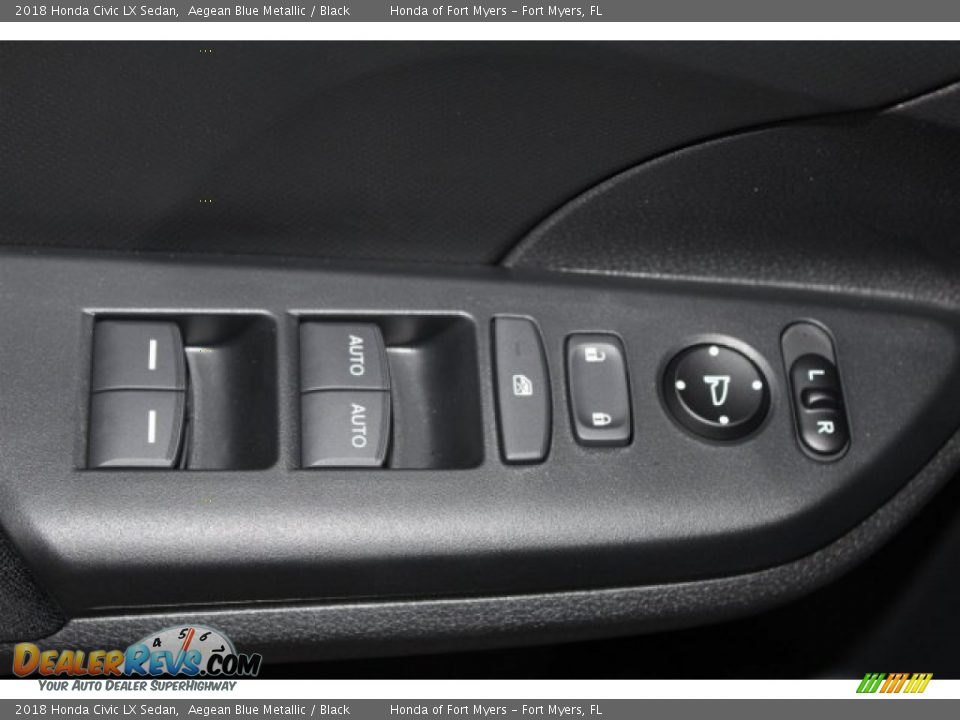 2018 Honda Civic LX Sedan Aegean Blue Metallic / Black Photo #8
