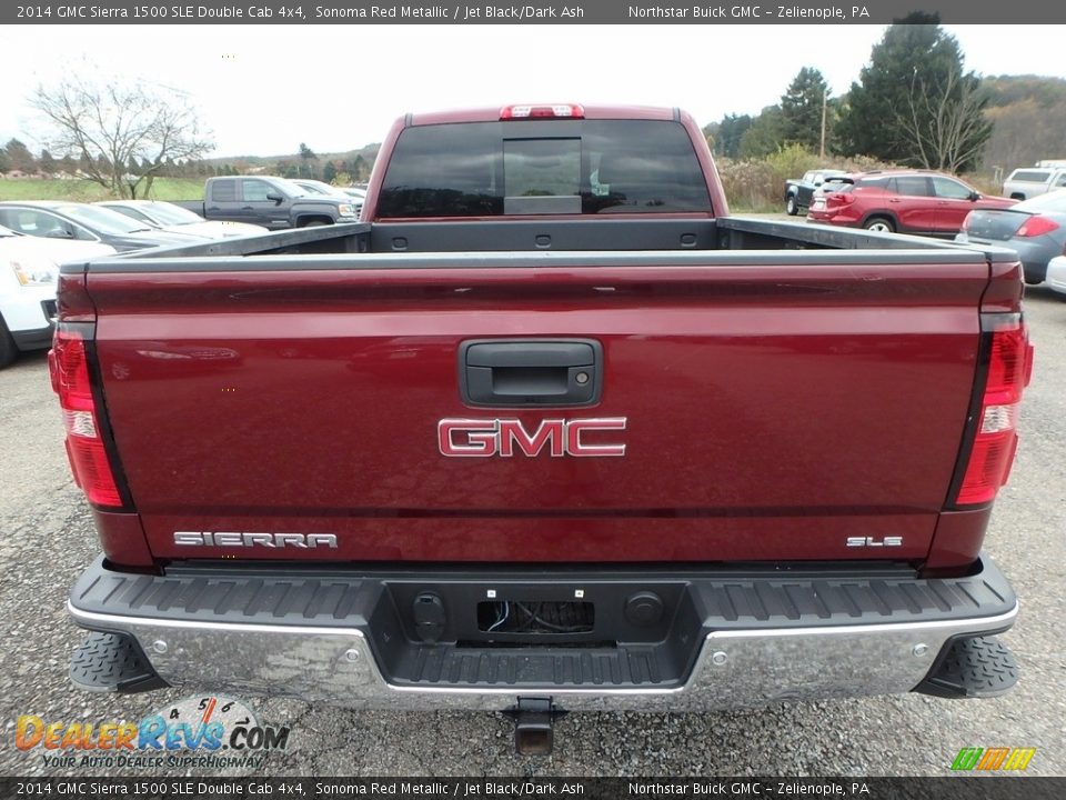2014 GMC Sierra 1500 SLE Double Cab 4x4 Sonoma Red Metallic / Jet Black/Dark Ash Photo #12